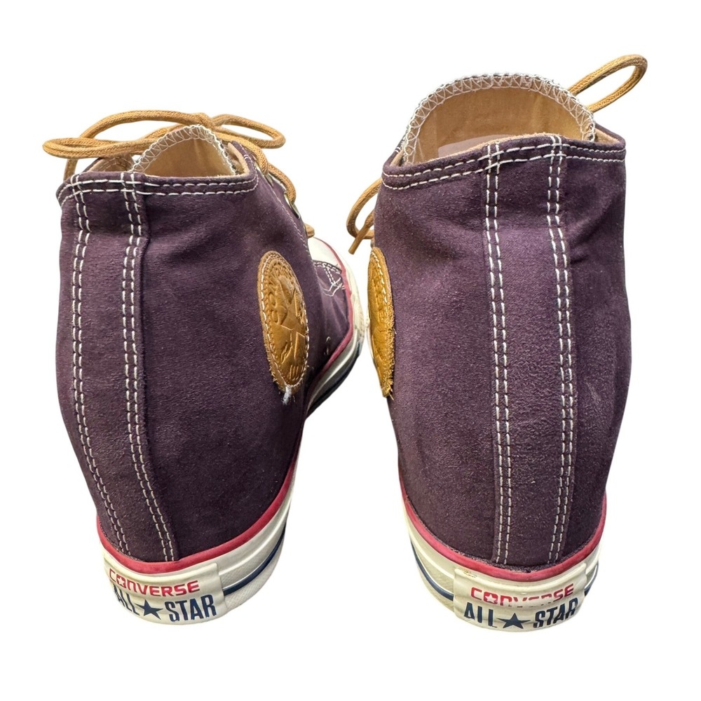 Converse‎ Chuck Taylor All Star Lux Wedge Plum Purple Suede Sneakers Womens 9 - Picture 7 of 9
